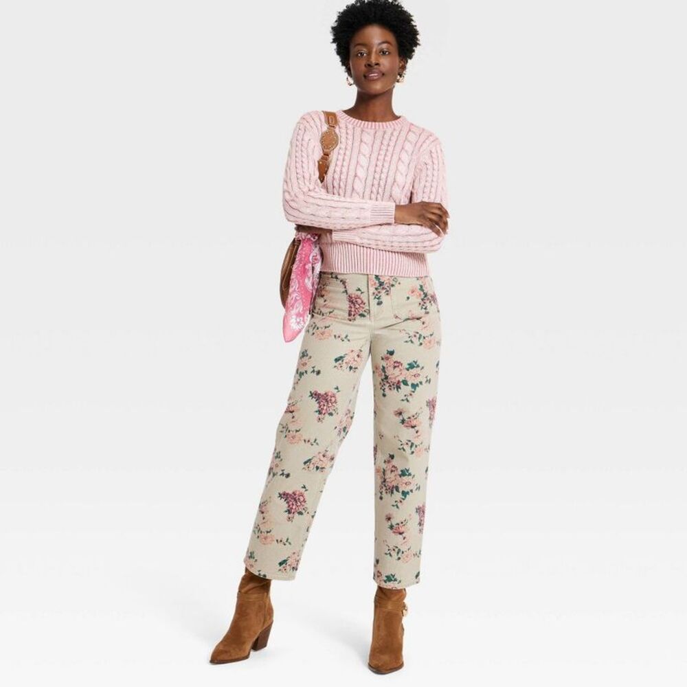 Universal Thread - Women's Western Cable Crewneck… - image 3